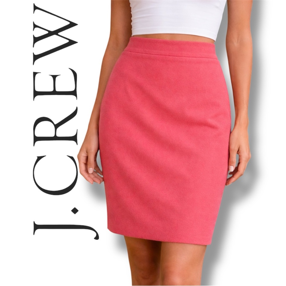 J. Crew Wool Blend Pencil Skirt Size 0